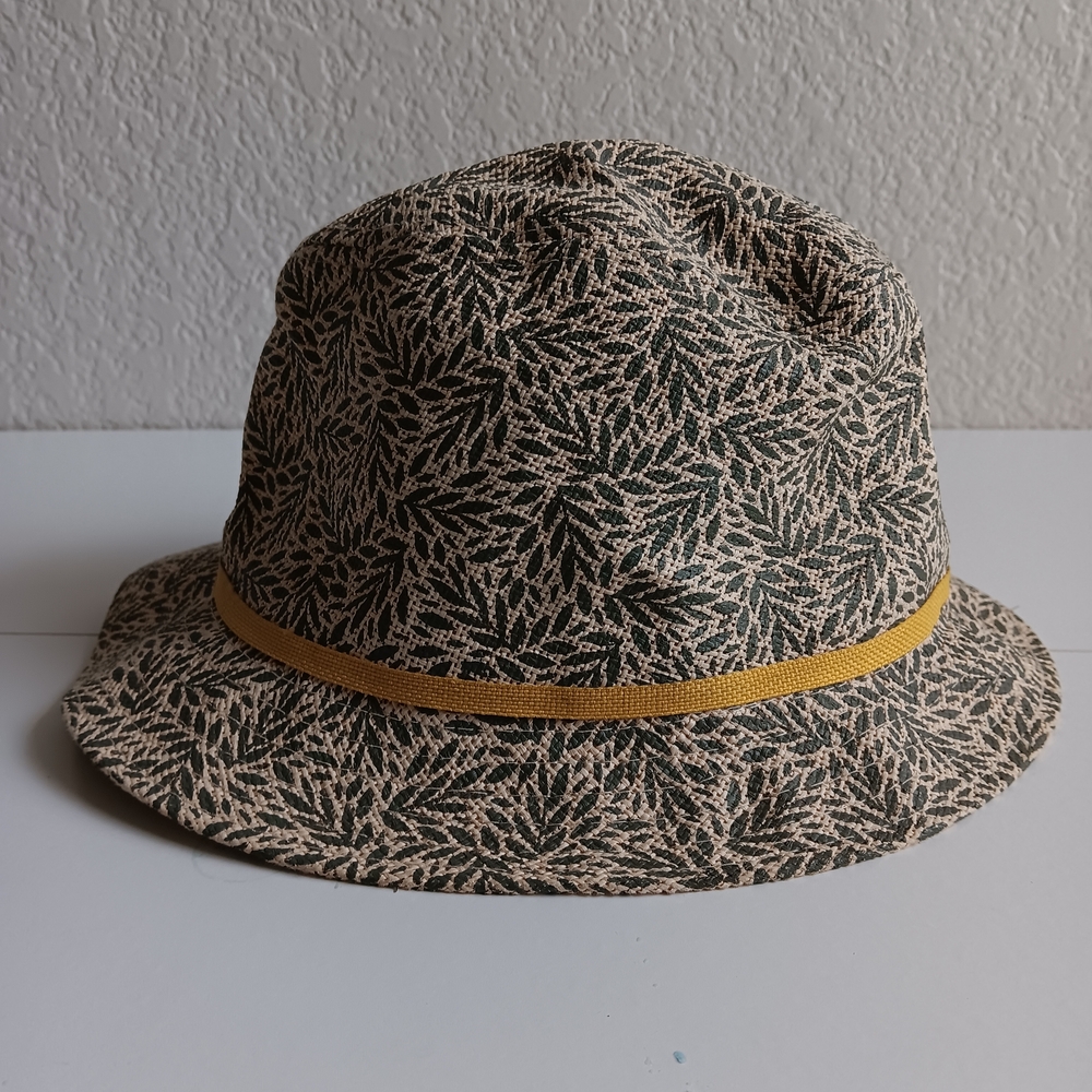 Stylish Patterned Hat with Yellow Accent